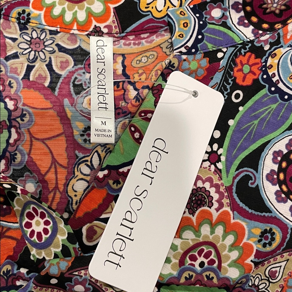 Dear Scarlett Multicolor Paisley Blouse - Picture 5 of 6